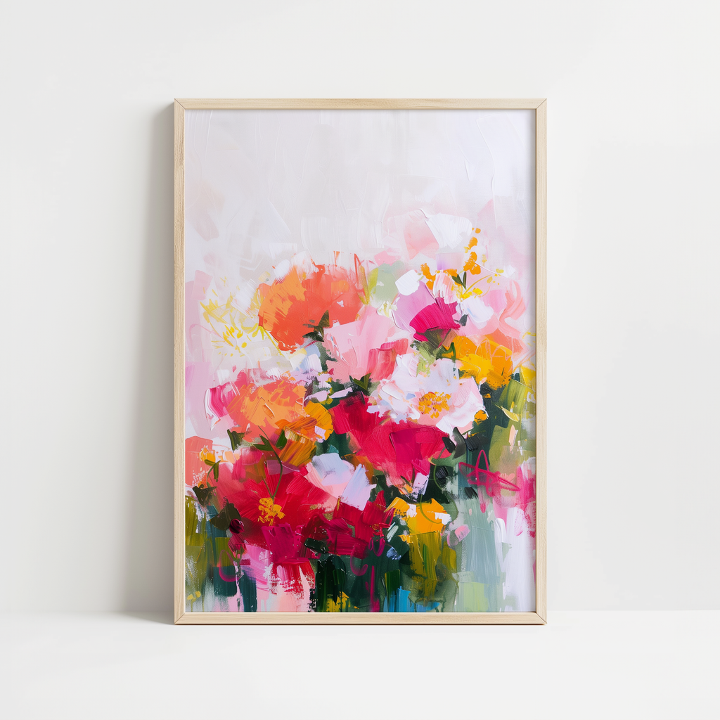 Bright Bloom Burst Print