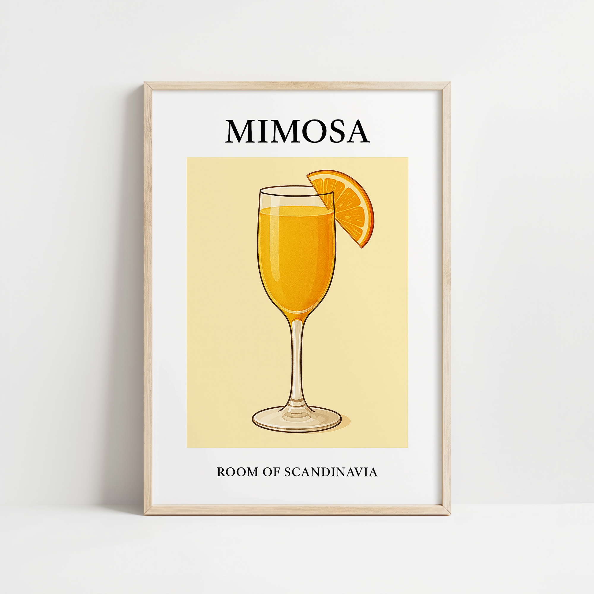 Retro Mimosa Cocktail Print