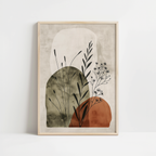 Earth Tone Botanical Print