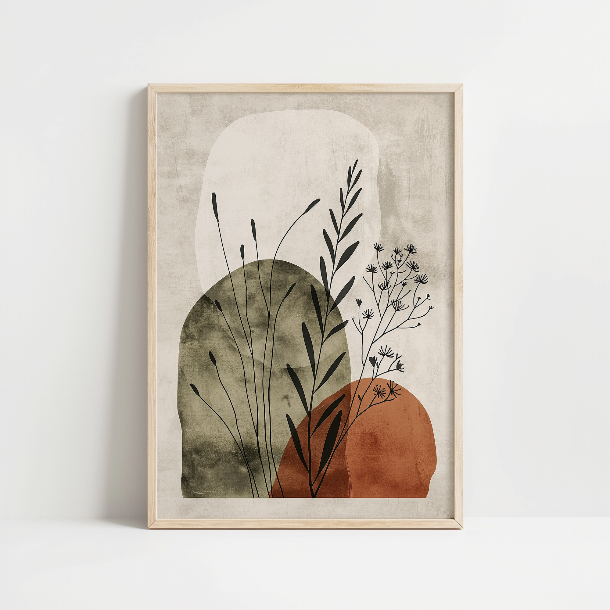 Earth Tone Botanical Print