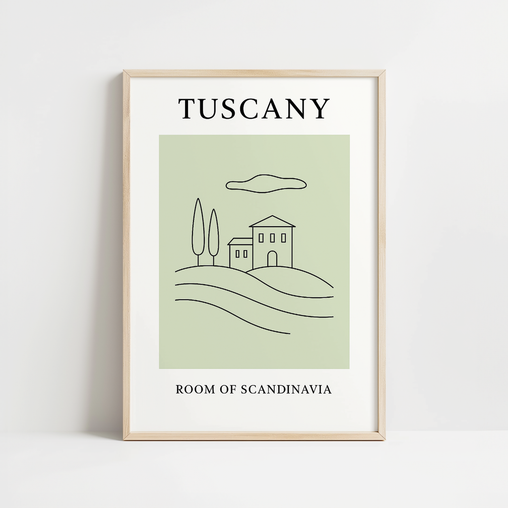 Tuscany Minimalist City & Travel Print