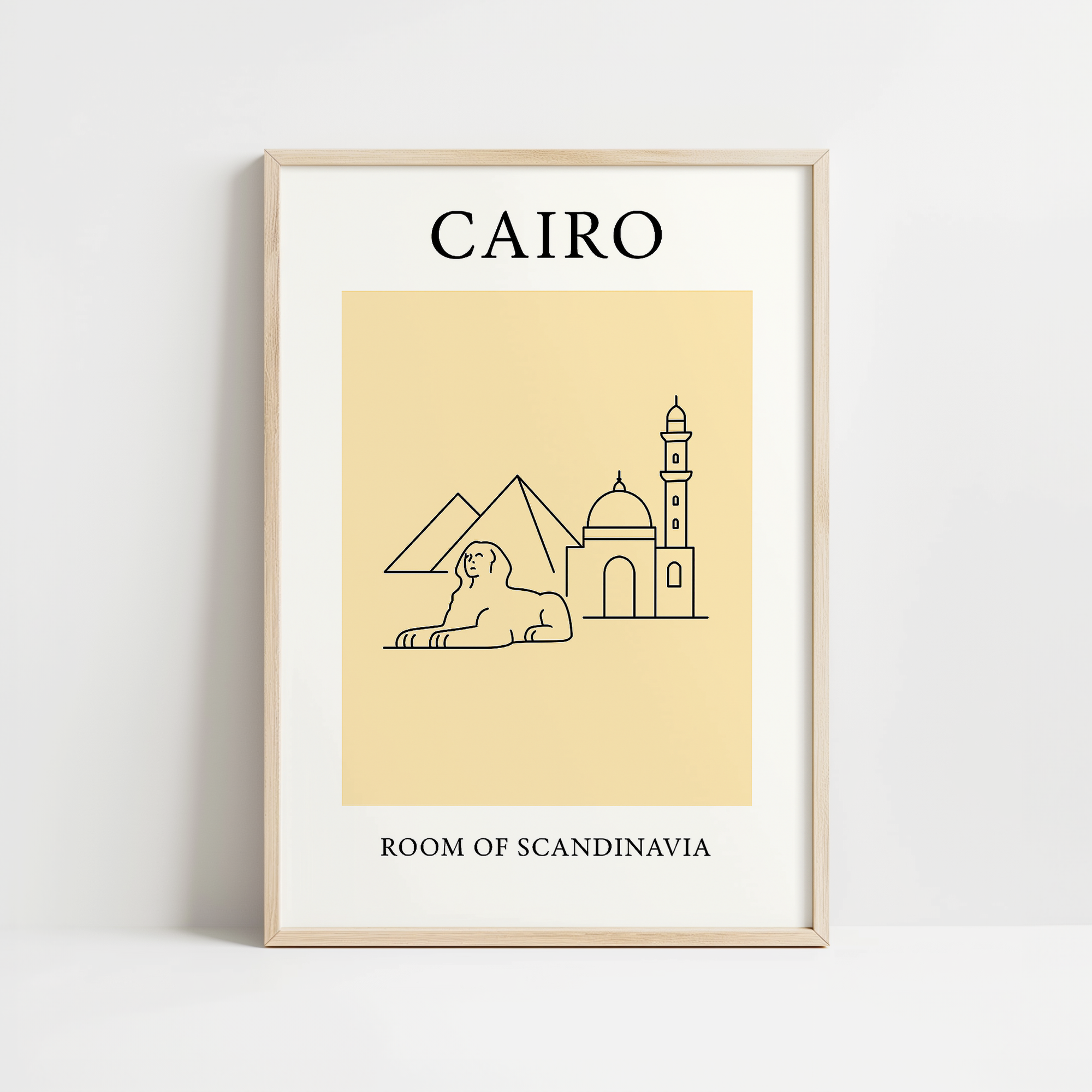 Cairo Minimalist City & Travel Print