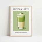 Retro Matcha Latte Print