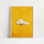 Golden Yellow Cloud Sky Print