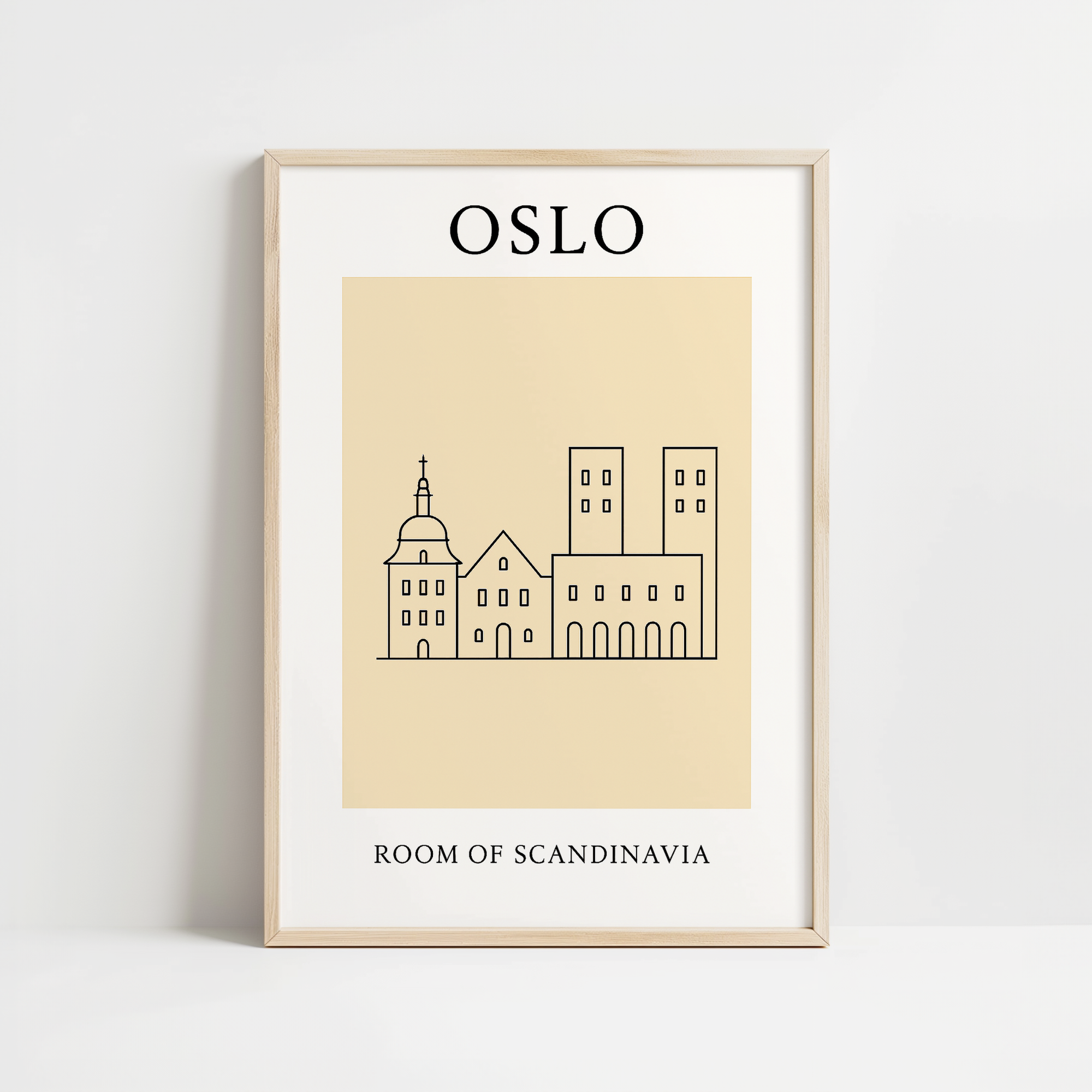 Oslo Minimalist City & Travel Print