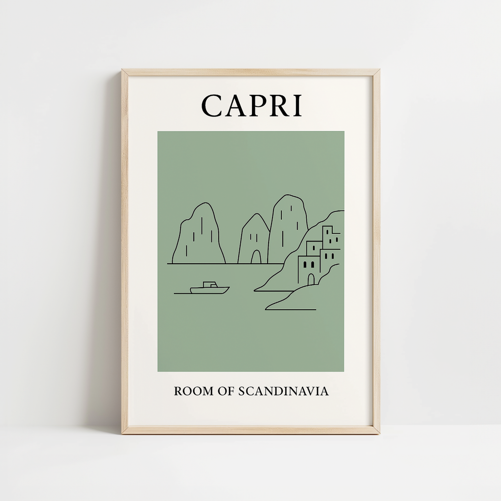 Capri Minimalist City & Travel Print