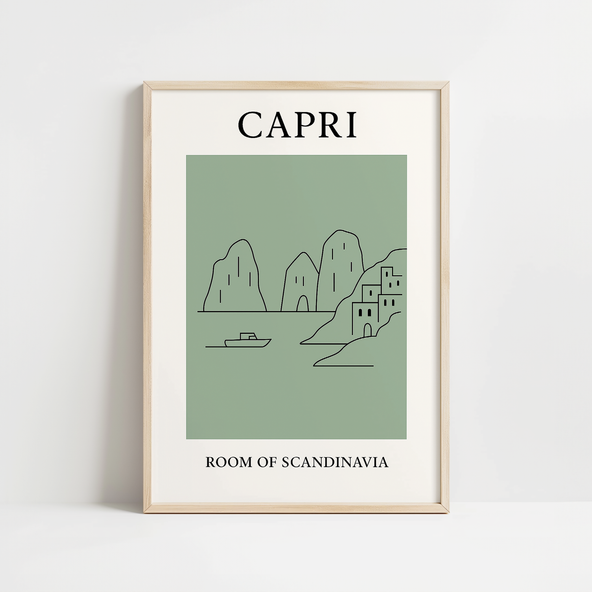 Capri Minimalist City & Travel Print