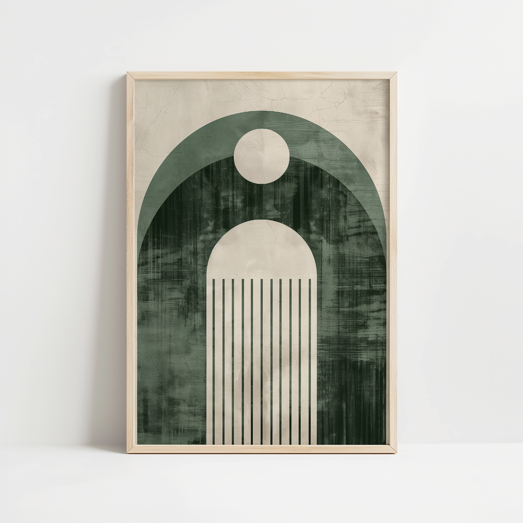 Green Design Arch Print