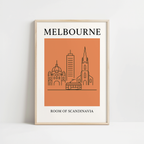 Melbourne Minimalist City & Travel Print