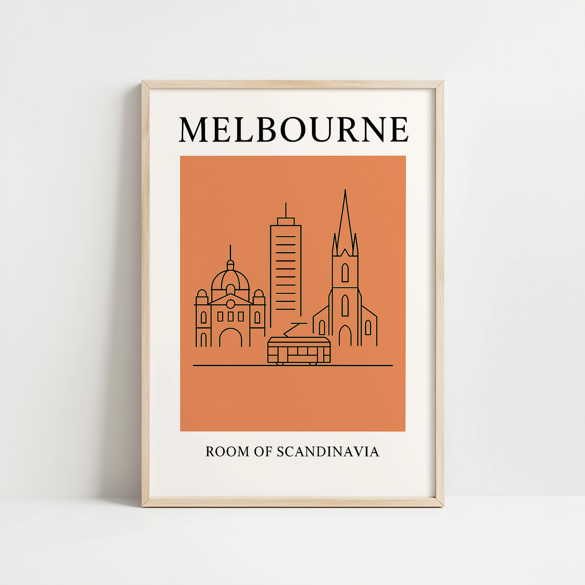 Melbourne Minimalist City & Travel Print