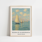 Sailboats in Harmony Print