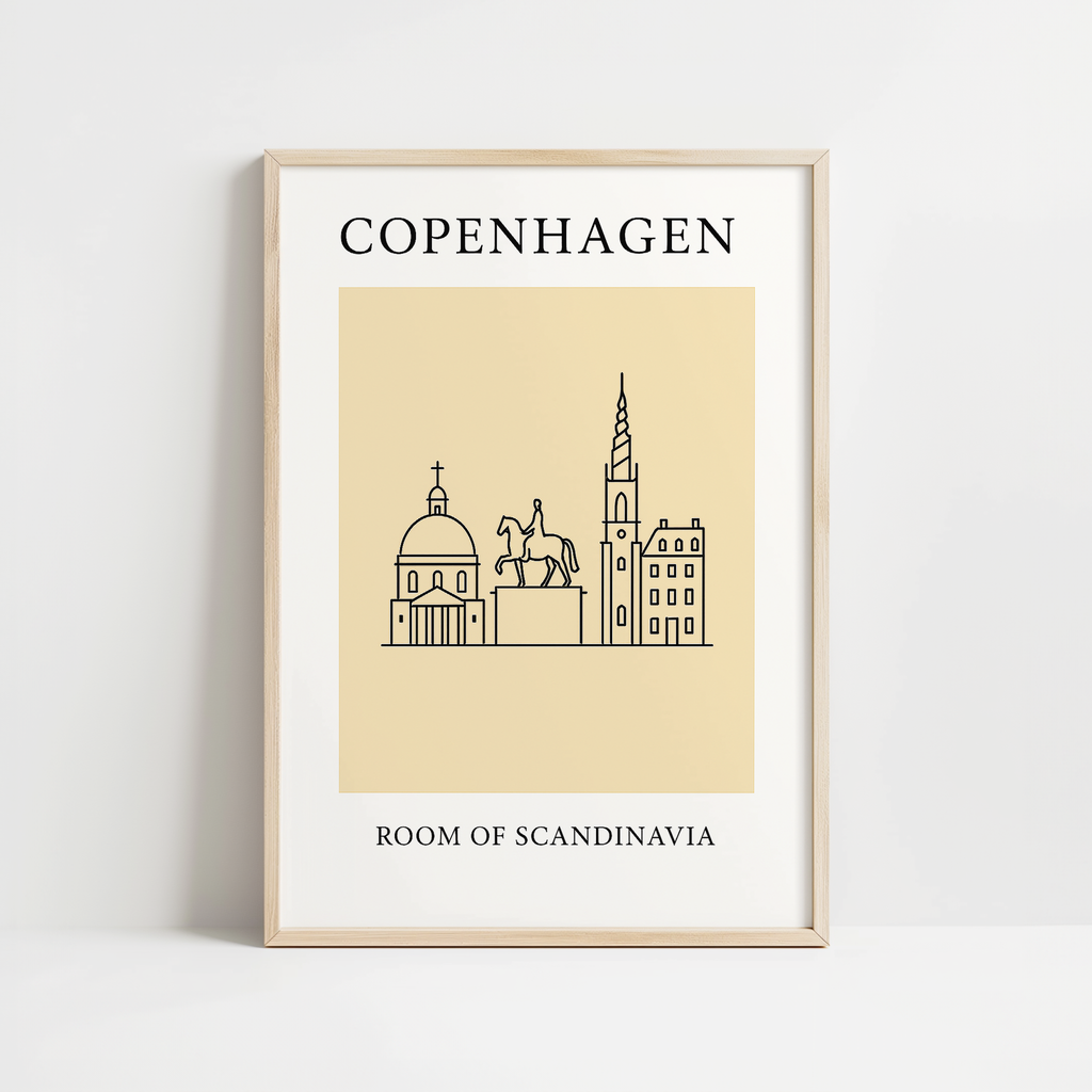 Copenhagen Minimalist City & Travel Print