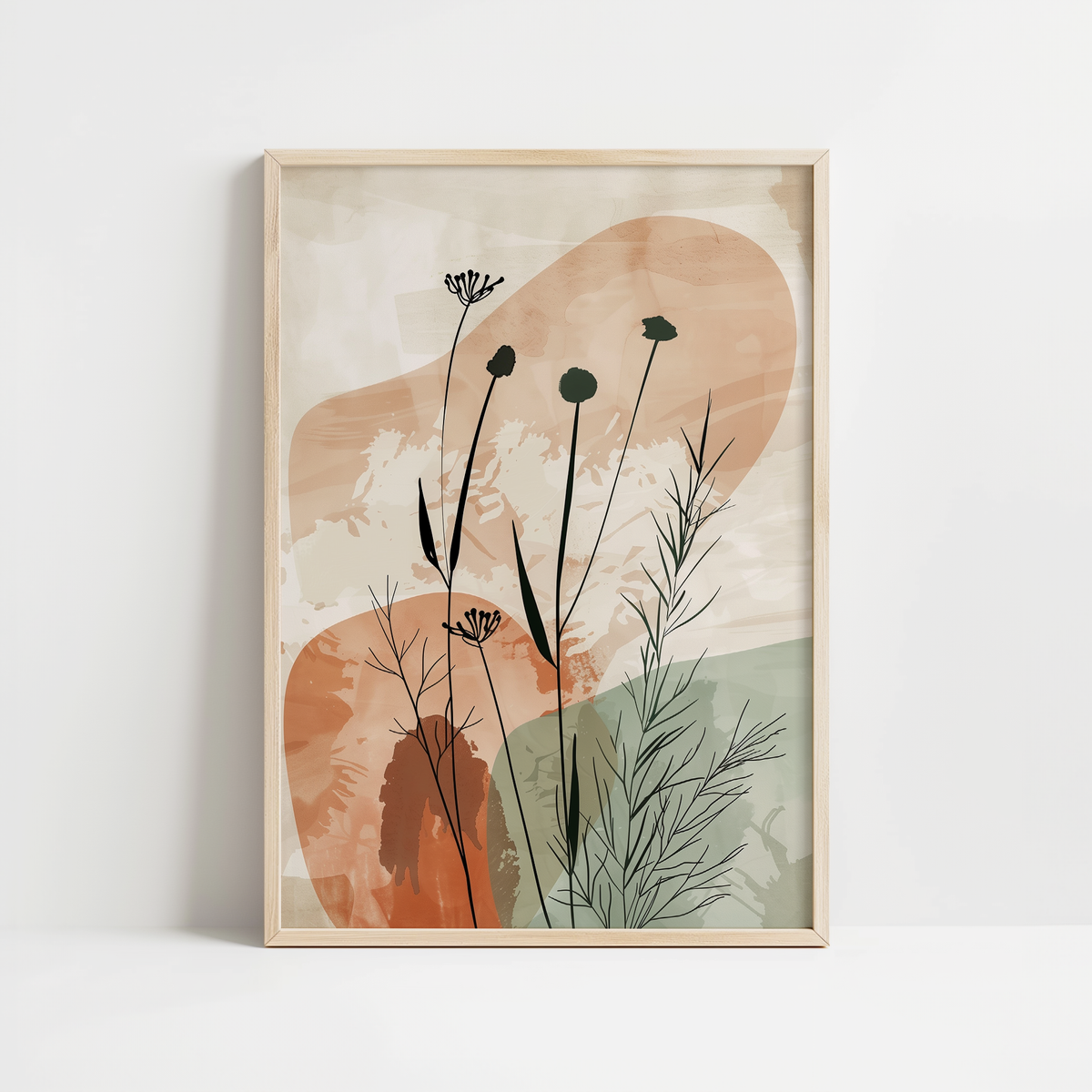 Terracotta Meadow Print