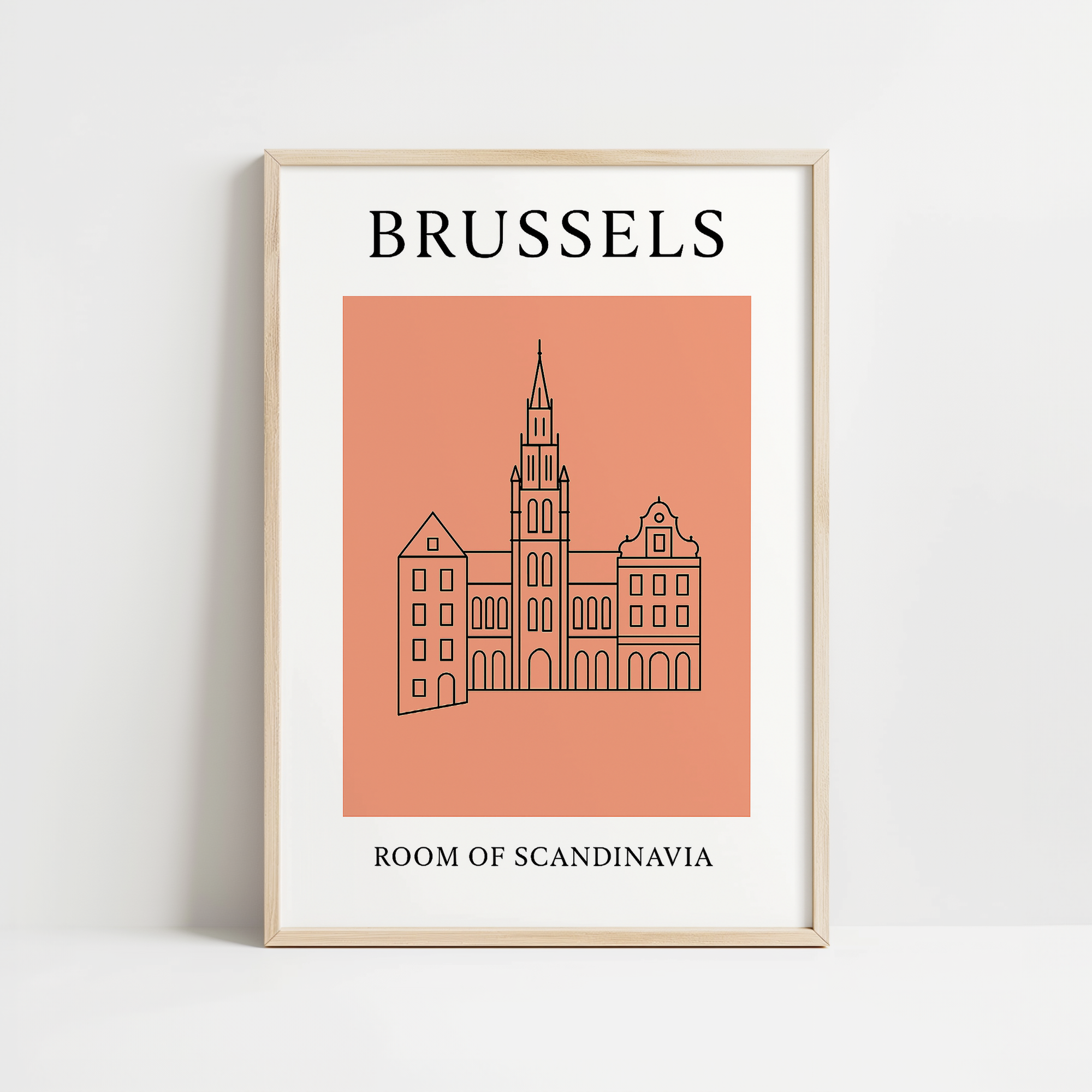 Brussels Minimalist City & Travel Print