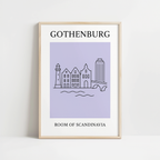 Gothenburg Minimalist City & Travel Print