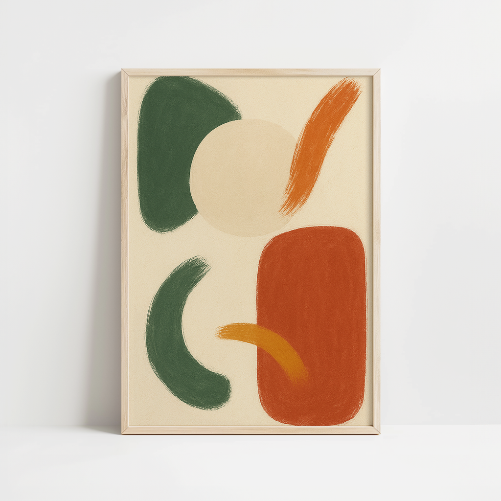 Geometric Color Harmony Print