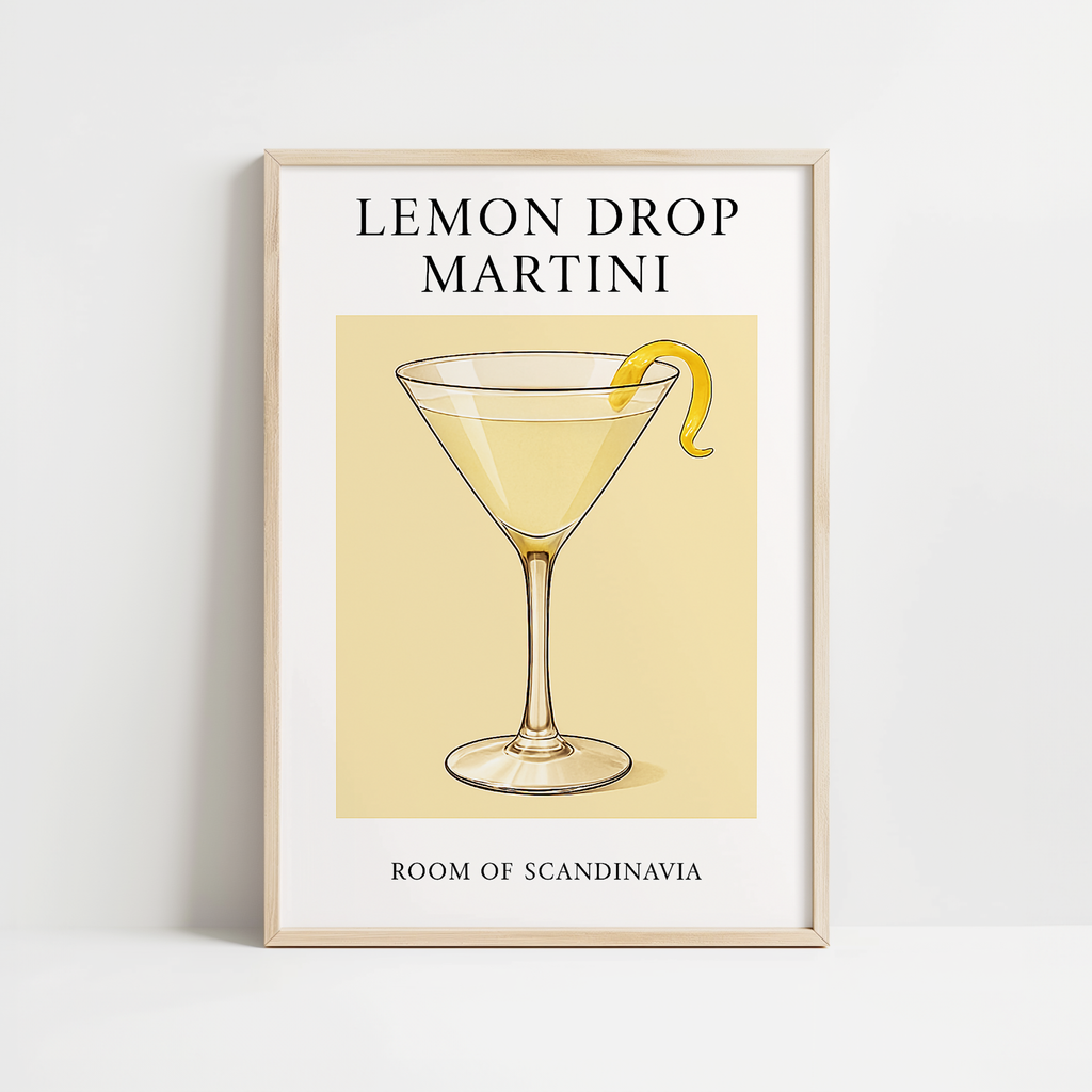Lemon Drop Martini Classic Print