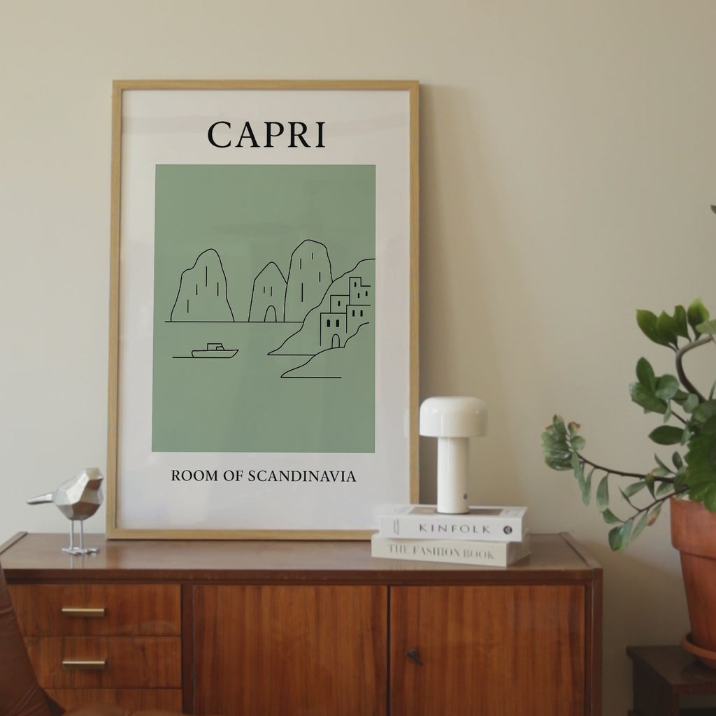 Capri Minimalist City & Travel Print