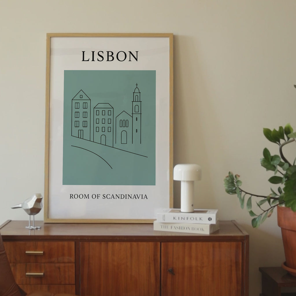 Lisbon Minimalist City & Travel Print