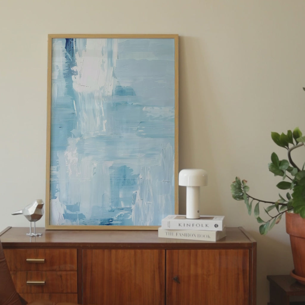 Cool Blue Tones Print