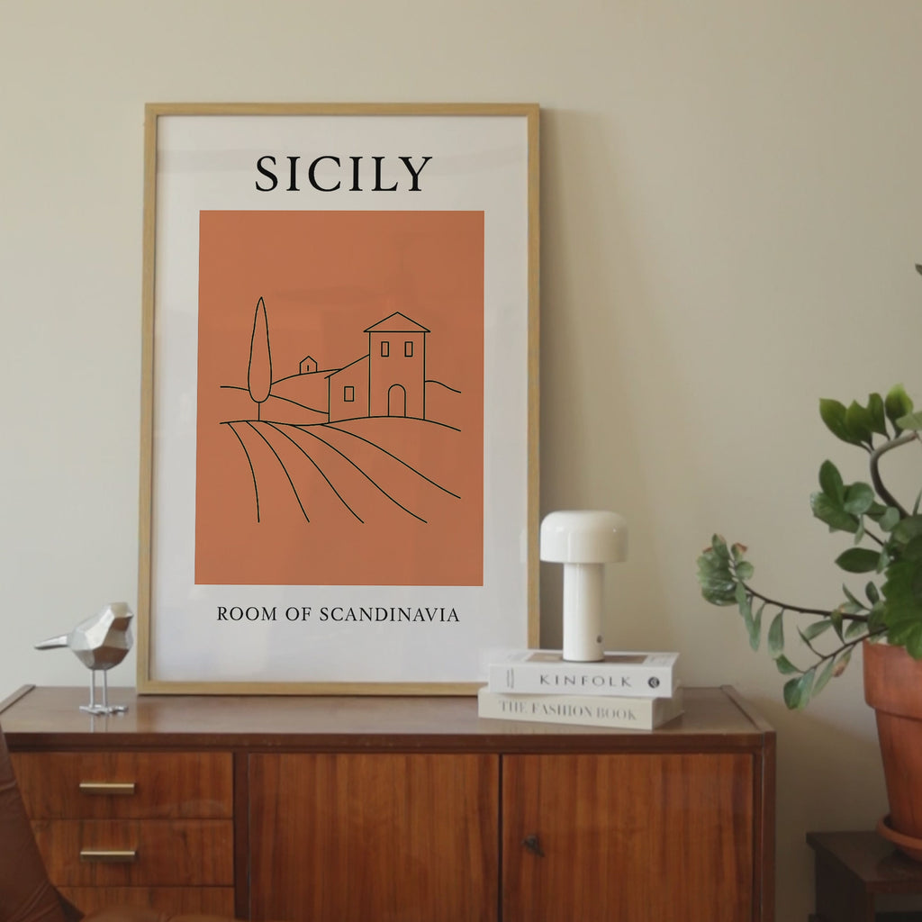 Sicily Minimalist City & Travel Print