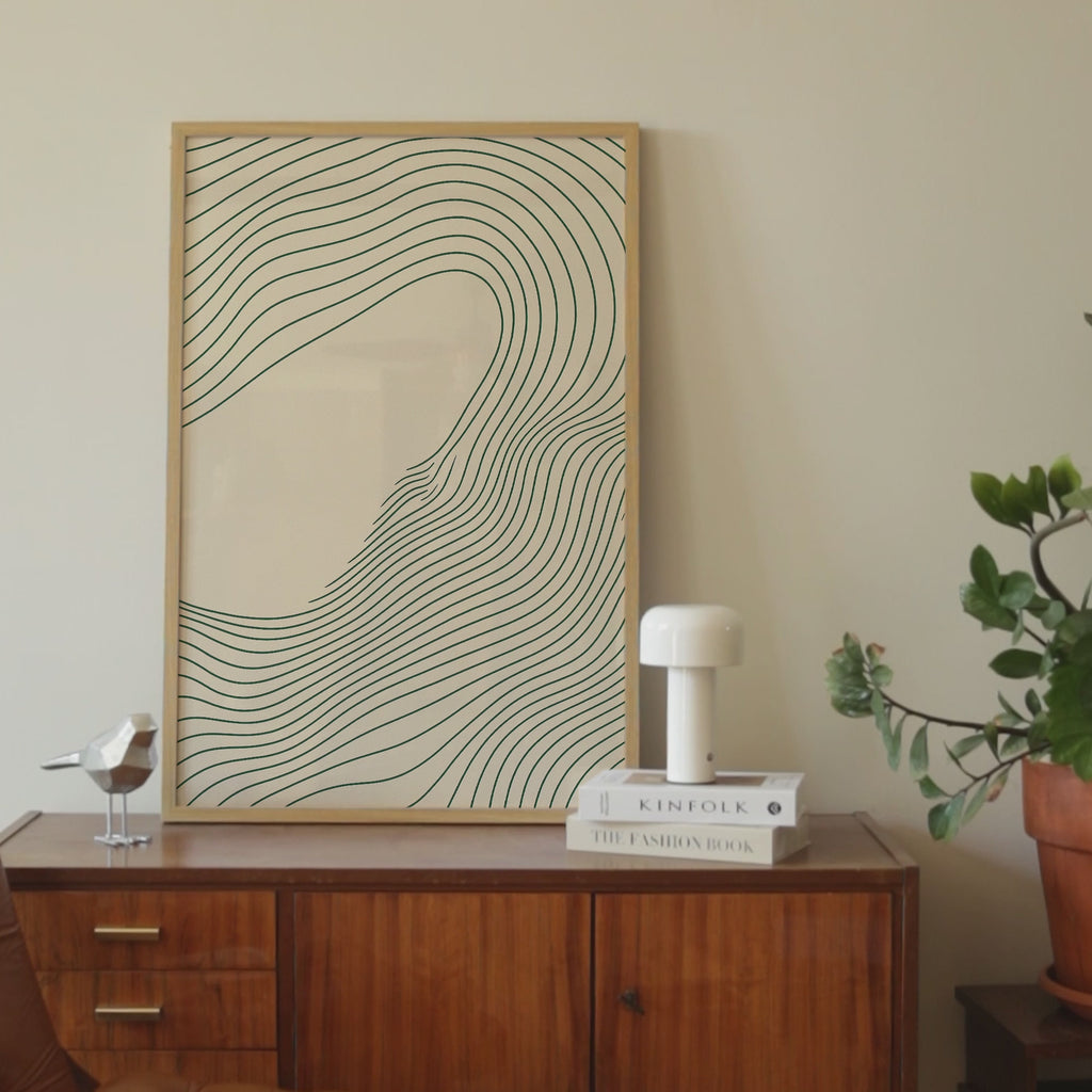 Flowing Line Art Print