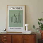 New York Minimalist City & Travel Print
