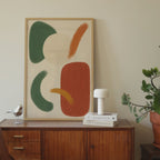 Geometric Color Harmony Print