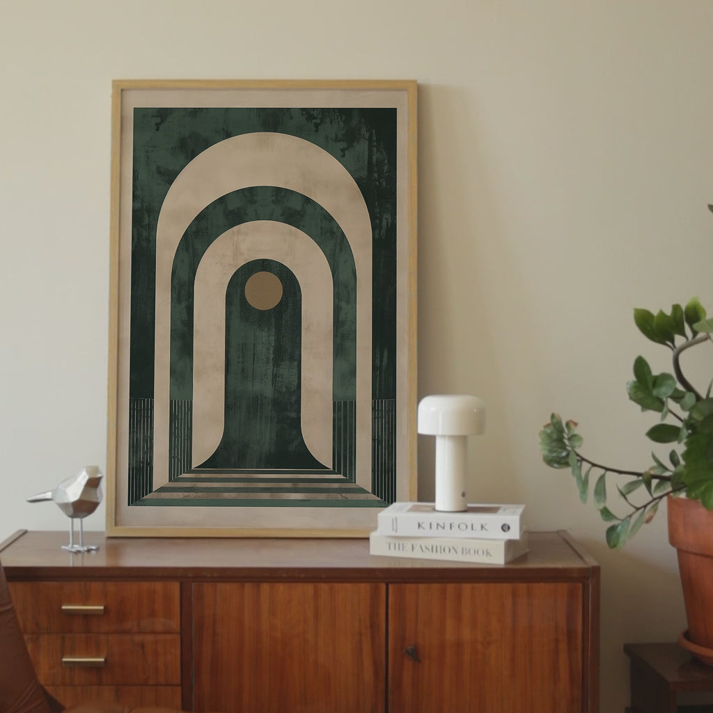 Geometric Line Archway Print