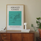 Amalfi Coast Minimalist City & Travel Print