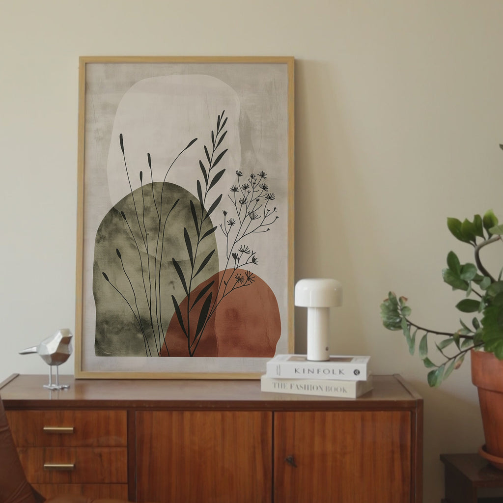 Earth Tone Botanical Print