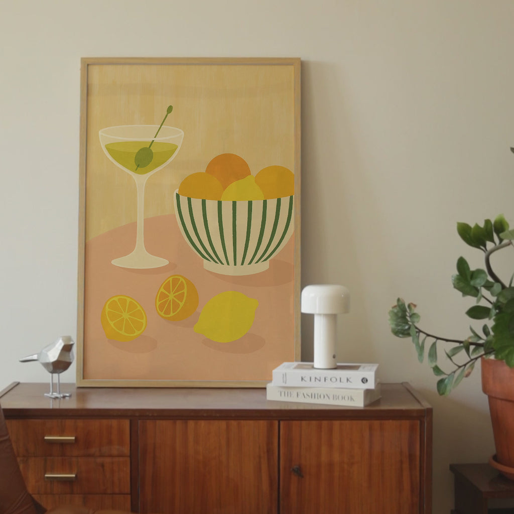 Cocktail & Citrus Bowl Print