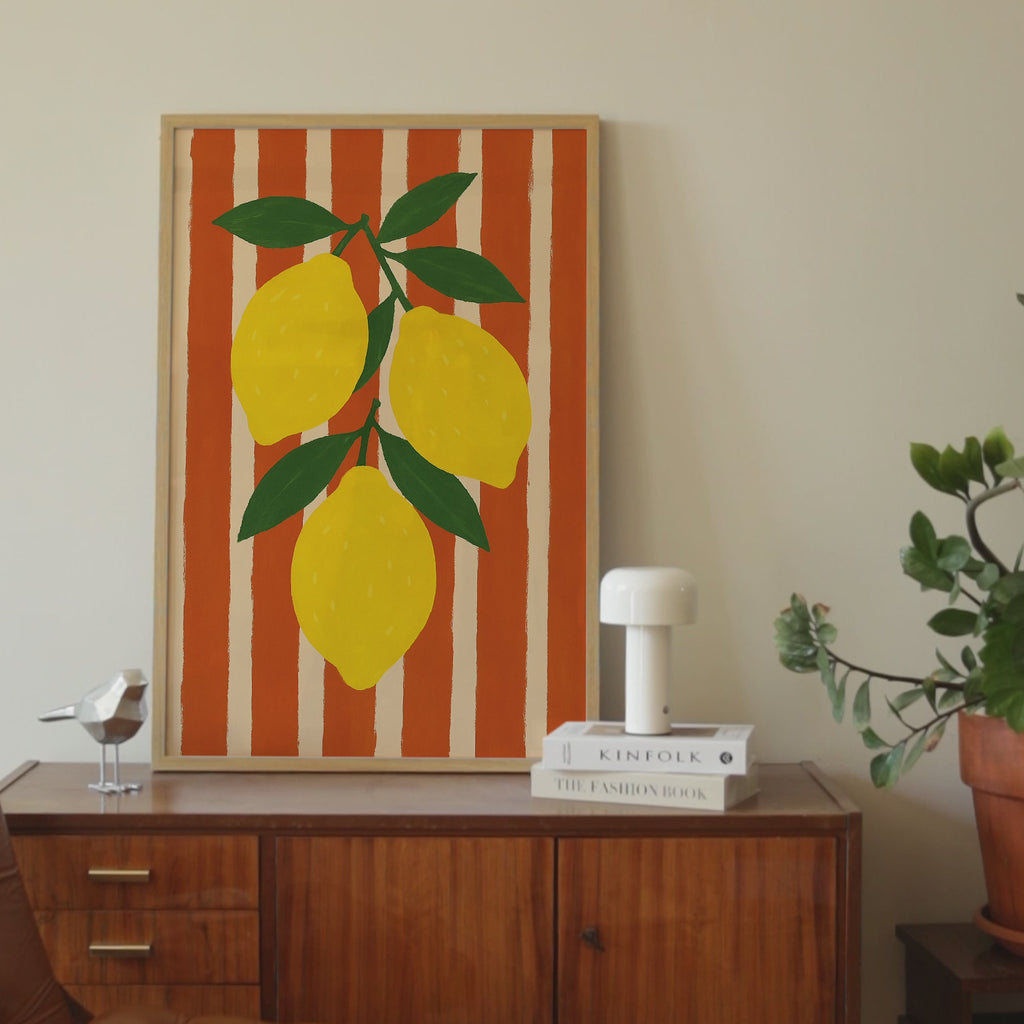 Nordic Lemon Kitchen Print