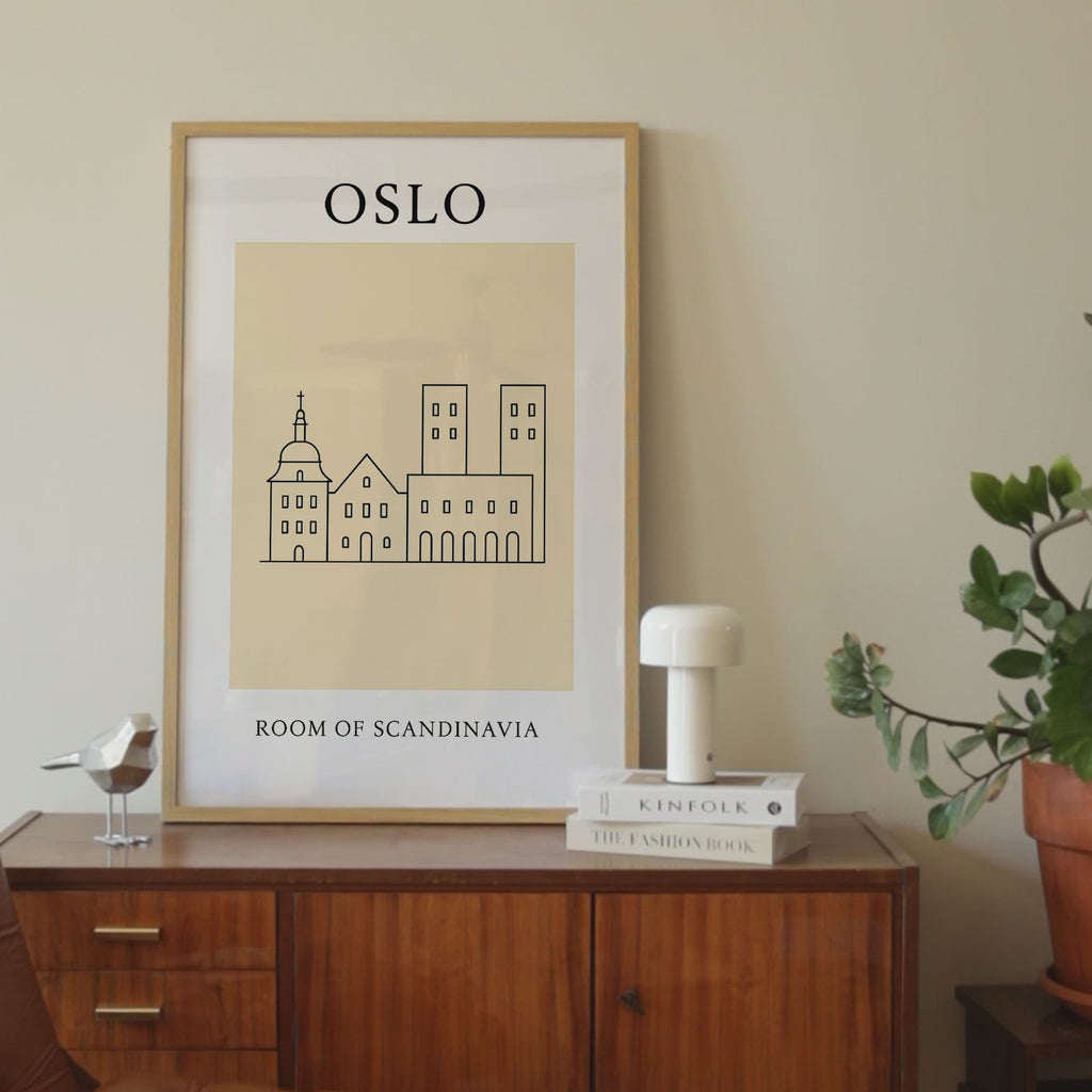 Oslo Minimalist City & Travel Print