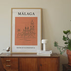 Malaga Minimalist City & Travel Print