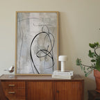 Modern Artful Line Print