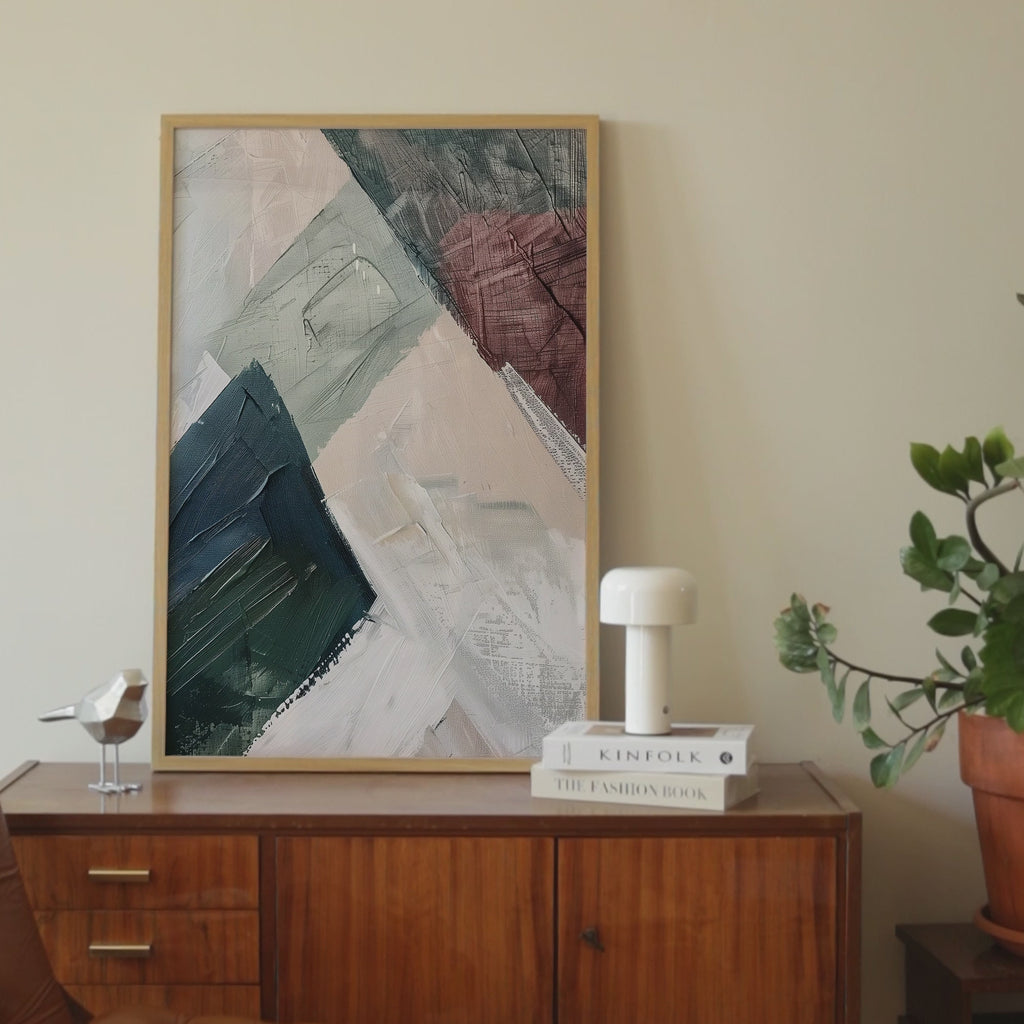 Modern Color Blocks Design Print