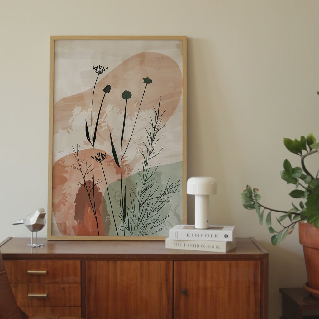 Terracotta Meadow Print