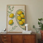 Minimalist Lemon Still Life Print