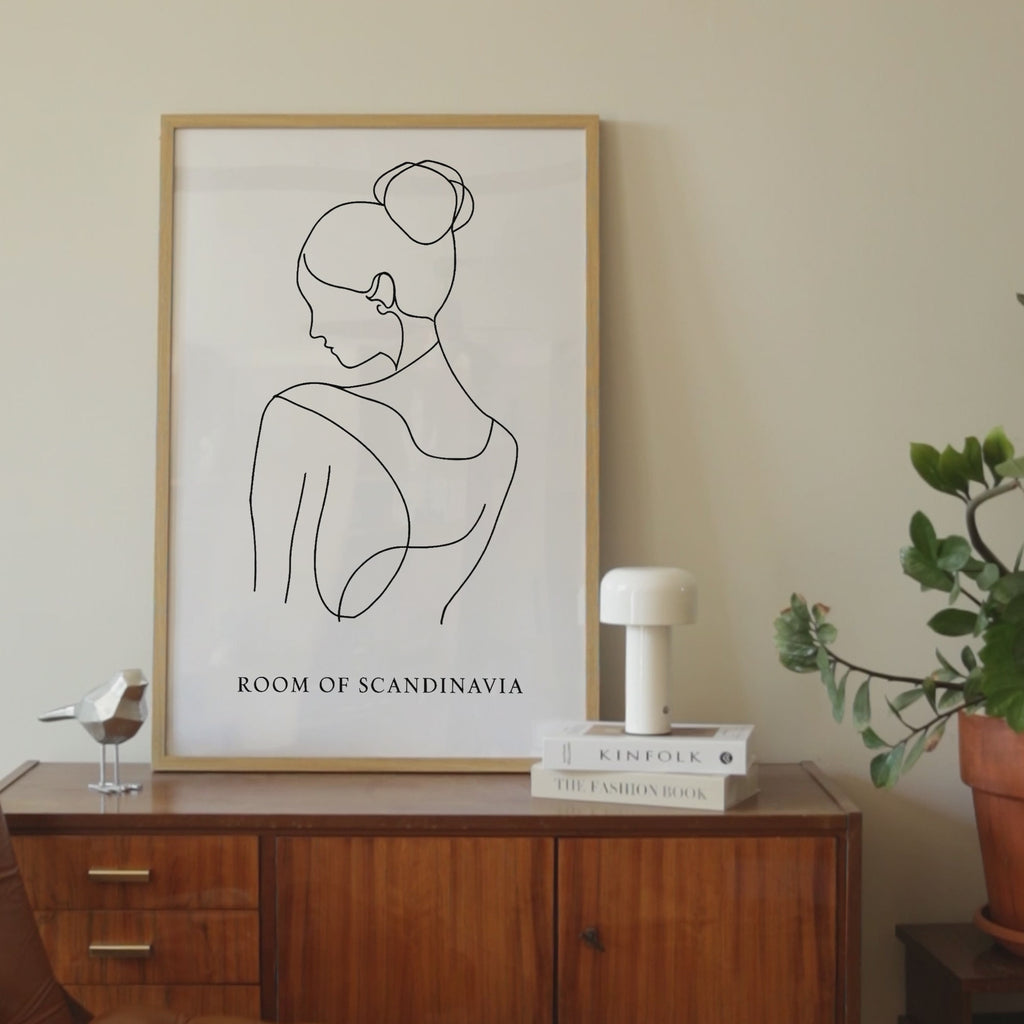 Female Silhouette Modern Print