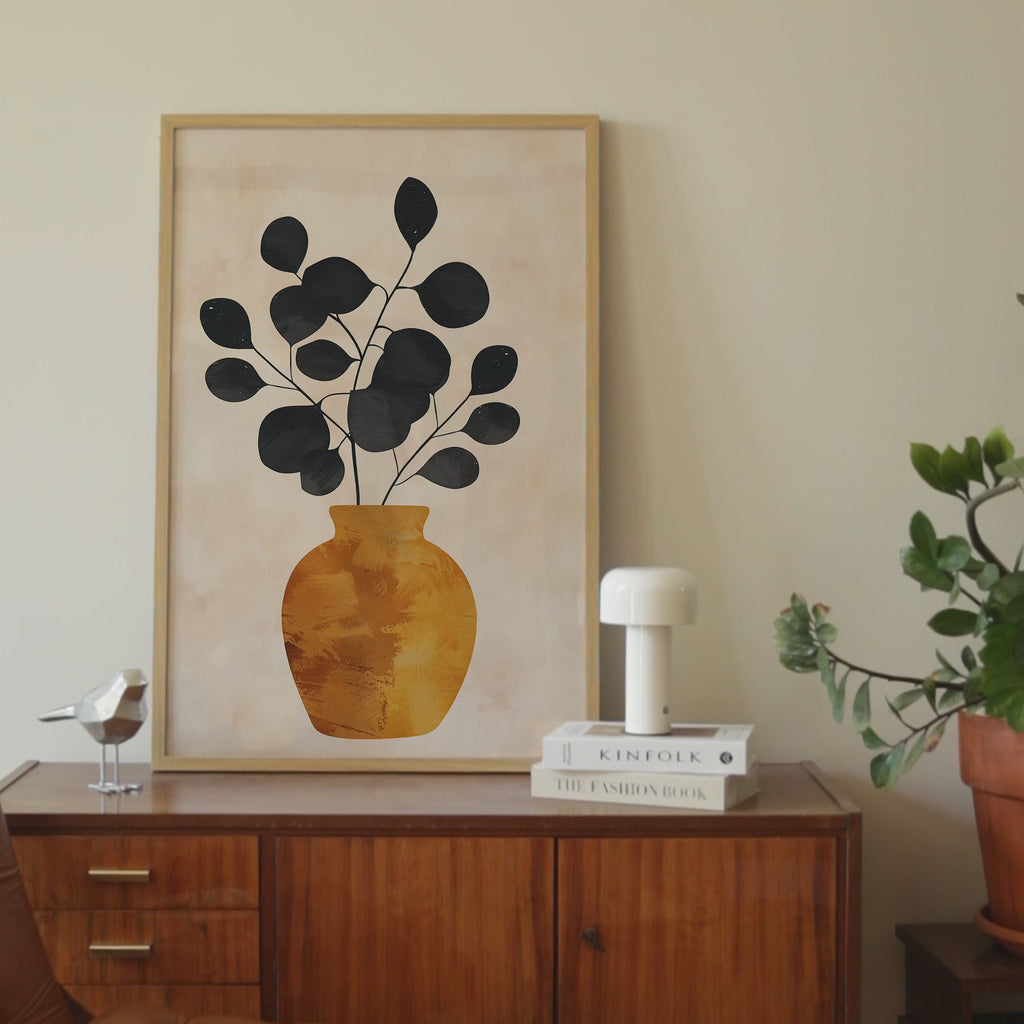 Burnt Orange Vase Print