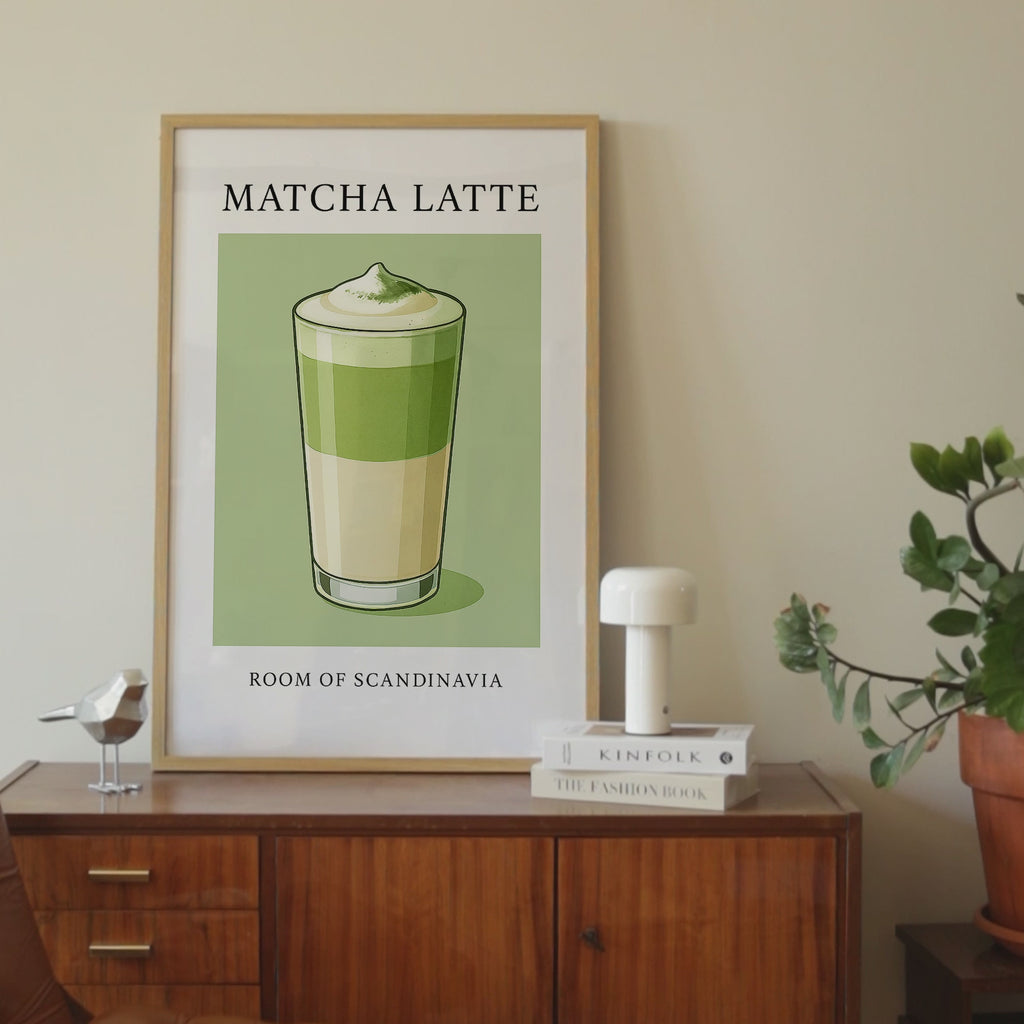 Retro Matcha Latte Print