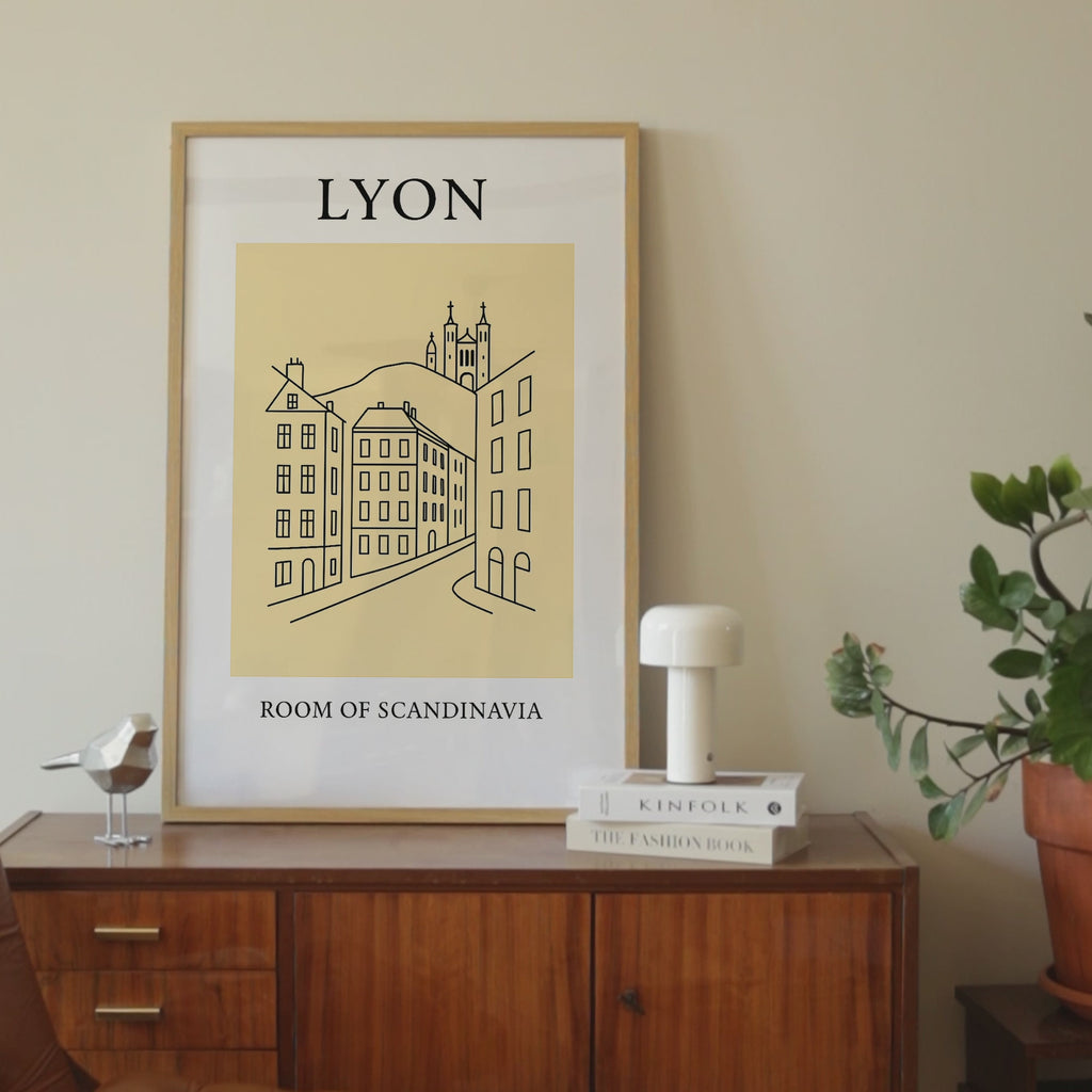 Lyon Minimalist City & Travel Print