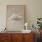 Soft Beige Sky Print