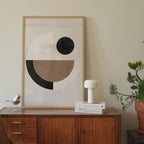 Geometric Earth Tones Print