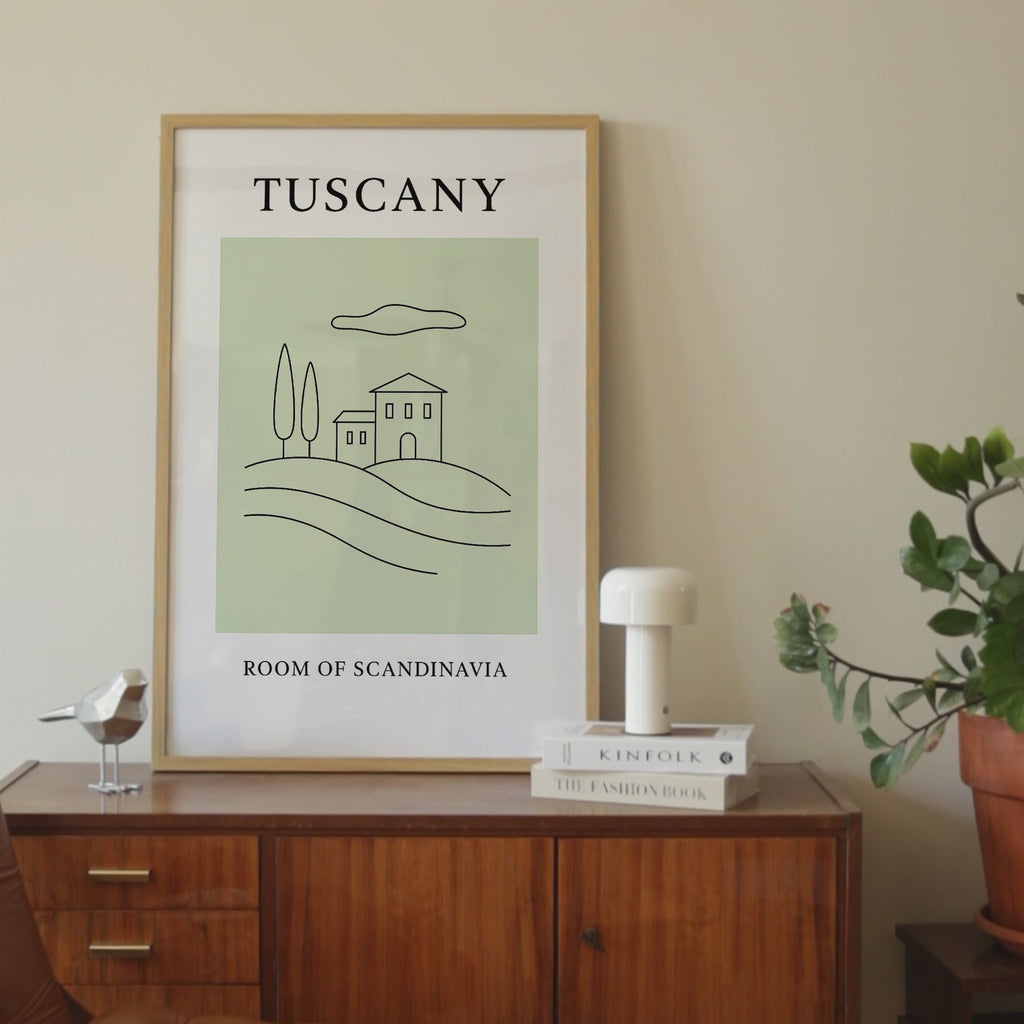 Tuscany Minimalist City & Travel Print