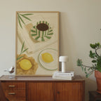 Scandinavian Coffee & Lemon Print