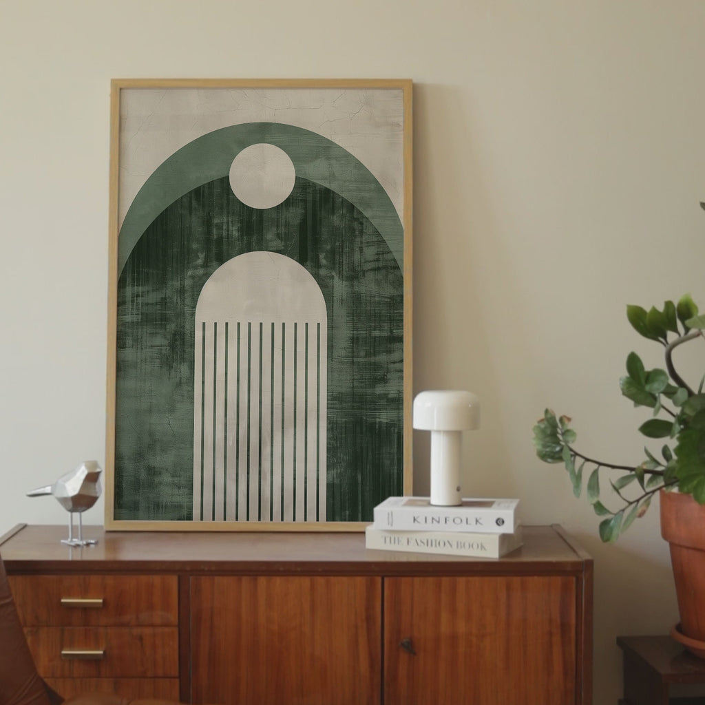 Green Design Arch Print