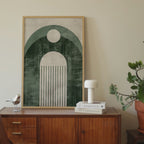 Green Design Arch Print