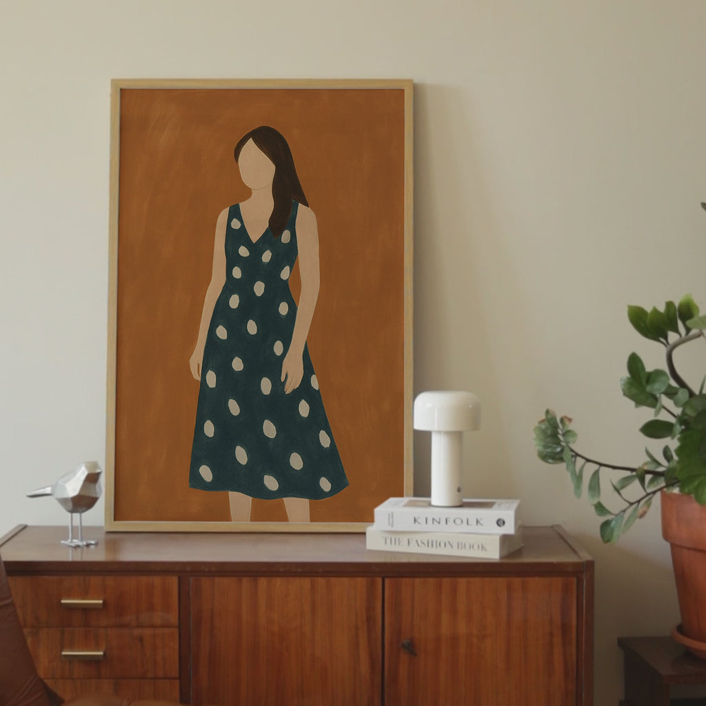 Calm Modern Abstract Woman Print